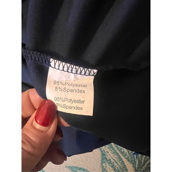 Grace Karin L Off Shoulder Batwing Cape Knee Length Dress Blue Cocktail Party - Picture 10 of 10